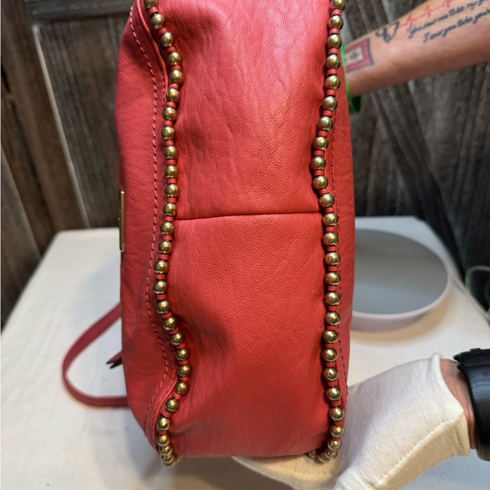 Jessica Simpson Pink Backpack with Gold Accents - Picture 6 of 10